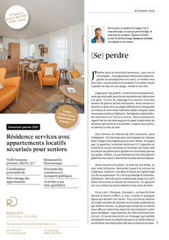 Novembre 2020 - Parution Relais d'Or dans le magazine Generations - www.generations-plus.ch